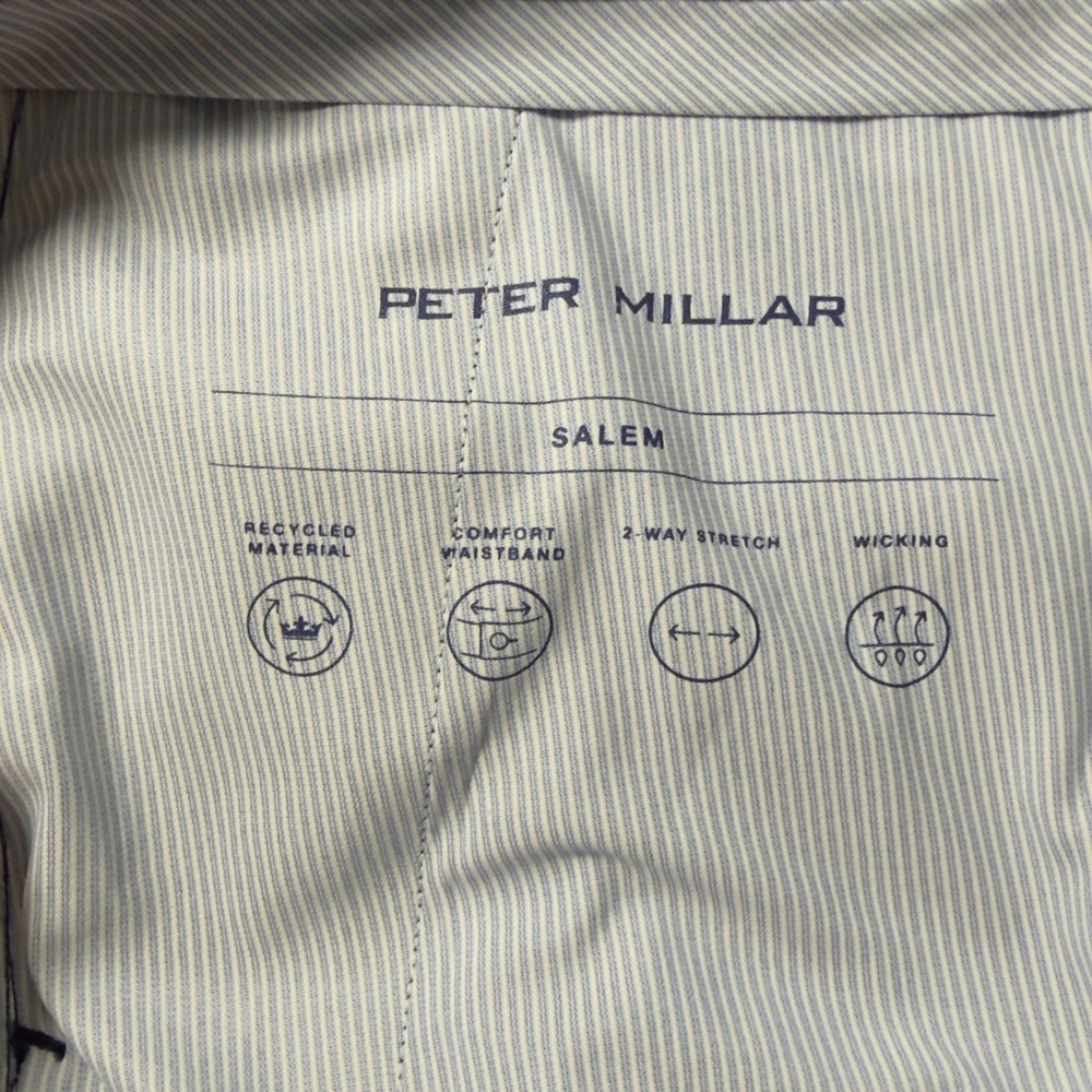 Peter Millar Salem Classic Fit Shorts Mens 38 Navy Excellent Performance ME0EB82 - Picture 10 of 14